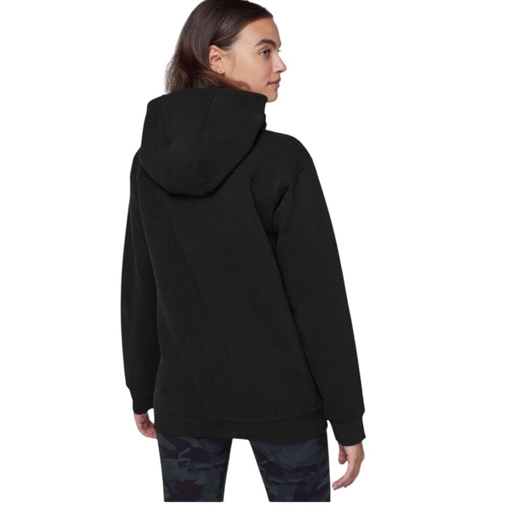 Lululemon x Peloton All Yours Full Zip Hoodie Black Oversized Scuba Sweatshirt 8 - Picture 2 of 9